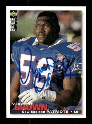 1995 Collector's Choice 250 Vincent Brown signed auto autograph  BXCP35 - Image 1 of 2