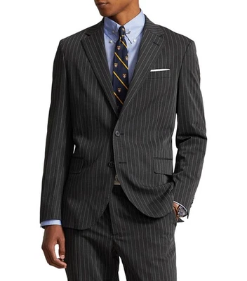 Polo Ralph Lauren Mens Polo Modern Performance Twill Sport Coat Dk Grey/Grey-38R - Image 1 of 4