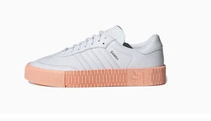 ADIDAS Womens White & Pink Samba Rose Trainers UK 4 BRAND NEW - Picture 1 of 6