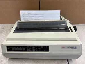GE8286A/62410501-OKIDATA ML395 Dot Matrix Printer. WARRANTY GOOD WORKING ! - Picture 1 of 2