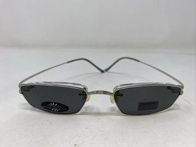 Revolution Airs RA109 Satin Silver 48-18-150 Eyeglasses Frame w/ Clip-on UD68 - Image 1 of 4