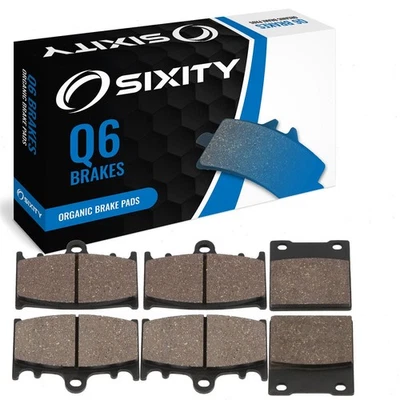 Juego de pastillas de freno delanteras + traseras orgánicas 1993-2001 Kawasaki ZX1100 Ninja ZX-11 ub Foto 1 de 4