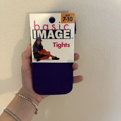 Medias vintage Basic Image púrpura talla 7-10 Foto 1 de 3