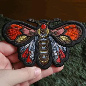 Parche de polilla planchado para apliques, insignia de animales e insectos, mariposa, naturaleza - Imagen 1 de 12