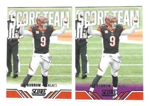Joe Burrow 2021 Panini Score #ST8 Score Team Insert & Purple Parallel Bengals - Bild 1 von 2