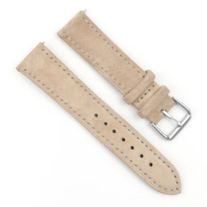 Suede Leather Watch Strap Band 18mm 19mm 20mm 22mm 24mm Vintage Watch Band - Picture 1 of 23