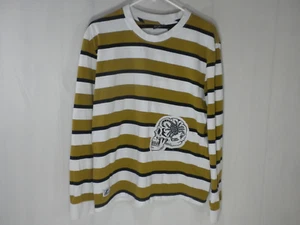 Camiseta Lurking Class Para Hombre L Verde Blanco Rayas Calavera Escorpión Manga Larga - Imagen 1 de 12