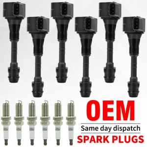 6 Ignition Coil & Iridium Spark Plug For 05-11 Nissan Frontier Pathfinder Xterra - Picture 1 of 10