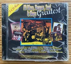 NEW Sealed 2 CD Set 50 Disco, Reggae, Soul & Blues Greatest - Picture 1 of 7