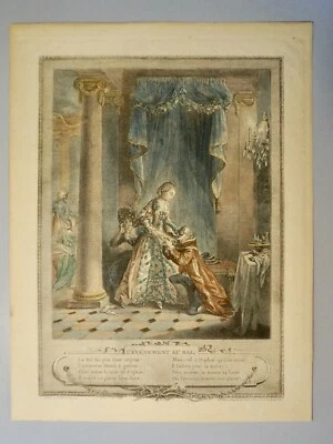 FREUDEBERG SIGMUND(1745-1801)L'EVENEMENT AU BAL GRAVURE ORIG. XVIIIE PAR DUCLOS - Photo 1/4