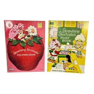 Vtg Strawberry Shortcake Busy Book Coloring Activity Pencil Games Make It Fun - Imagen 1 de 18