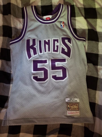 MEN'S MITCHELL & NESS JASON WILLIAMS GRAY SACRAMENTO KINGS HARDWOOD CLASSICS Cover