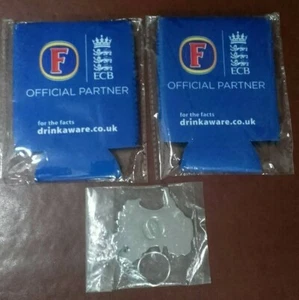 Foster's Lager Australia Shaped Bottle Opener Keyring & 2 Stubby's/Can Holders - Picture 1 of 2