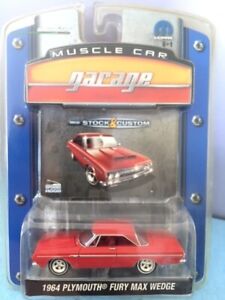 GREENLIGHT Muscle Car Red 1964 Plymouth Fury 426 Max Wedge Super Stocker 64 1:64
