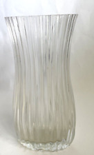 Kosta Boda Fluted Rainbow Ridge Goran Warff Vase #49241  9.25" Tall