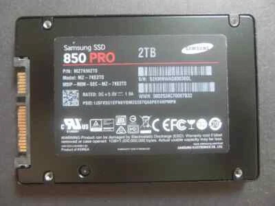 MZ-7KE2T0 Samsung 850 Pro Series 2TB 2.5inch SATA3 6Gbps Solid State Drive - Image 1 of 3