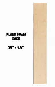 Tablero de espuma de pared/techo, 39"" x 6,5", pegamento, salvia de madera sintética - Imagen 1 de 2
