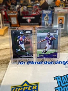 Lamar Jackson 2018 Prizm Rookie and Playoff Green Kickoff Parallel Rookie! - Picture 1 of 4