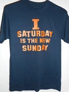 Illinois Fighting Illini Short Sleeve T-shirt Size XL New Football Shirt - Picture 1 of 4