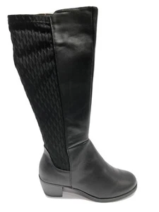Propet Women’s Talise Tall Leather Boot Black Size 9.5 M - Picture 1 of 7