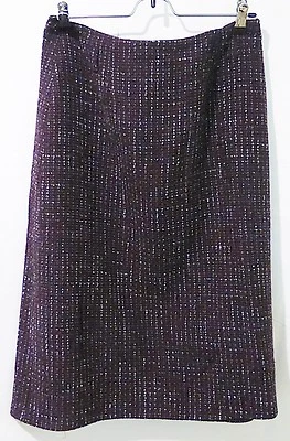 Worthington Mujer 8 Tweed Lápiz Falda Mezcla Lana Foto 1 de 3