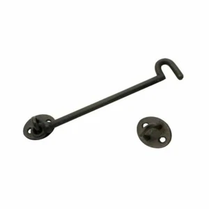 Black Hook Eye Door Latch extra long 56cm 22" Window Gate Lock Shed Cabin Garden - Picture 1 of 1