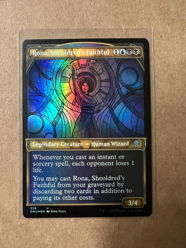 MTG Rona, Sheoldred's Faithful Dominaria United 356 Stained Glass Foil Uncommon - Image 1 of 1
