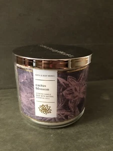 BATH AND BODY WORKS Cactus Blossom 3 Wick Candle With Lid - Picture 1 of 3