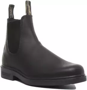 Blundstone 63 Men's Leather Pull Ankle Boots in Black Ru Size UK 6-12 - Picture 1 of 6