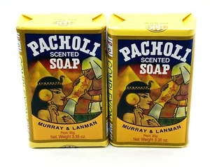 (2) Murray & Lanman Pacholi Scented Bar Soap 3.35 oz  - Picture 1 of 4