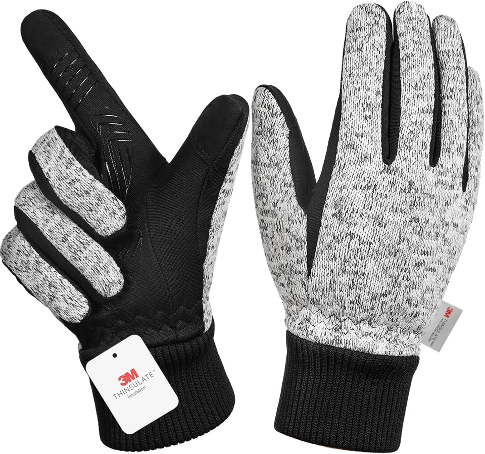 Guantes de invierno -10 ° F, 3M Thinsulate, guantes cálidos para ciclismo, correr, senderismo Foto 1 de 4