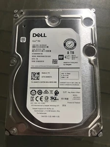 Dell Exos 7e8 ST8000NM0185 8TB 12Gbps 512e RPM 7.2K SAS Hard Drive - Afbeelding 1 van 5