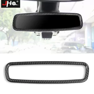 Inner Rear View Mirror Cover Frame Trim Carbon Fiber for Ford Explorer 2011-2019 - Foto 1 di 4