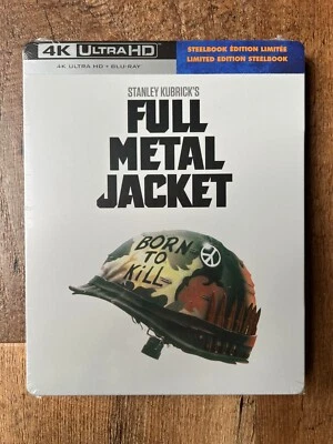 Full Metal Jacket w. Steelbook (4K UHD + Blu-ray, EU Import, Region Free) *NEW* Foto 1 de 4