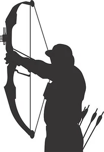 Bow Arrow Hunt Hunting Deer Whitetail Truck Car Window Vinyl Decal Sticker - Picture 1 of 2