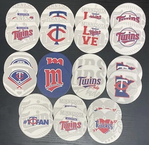 Menge 22 Minnesota Twins Baseball 4 '' Runde Karton Untersetzer Schöne Geschenkidee - Bild 1 von 1