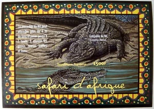 TOGO CROCODILE STAMPS SOUVENIR SHEET 2001 MNH WILDLIFE WILD ANIMALS OF AFRICA - Picture 1 of 1