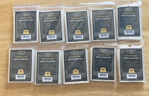1000 NUEVAS fundas para tarjetas 10 paquetes de 100 fundas para tarjetas - Imagen 1 de 3