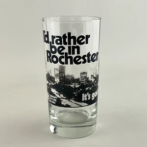 I'd Rather be in Rochester NY It's got it! Highball Glass Carhart Picture Island - Picture 1 of 8