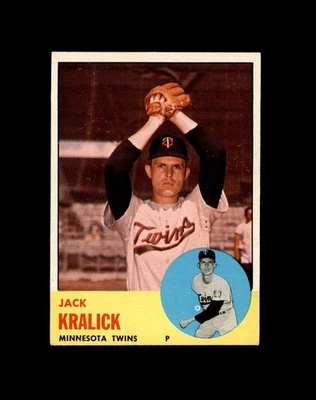 1963 TOPPS #448 JACK KRALICK TWINS EX *1164 - Image 1 of 2
