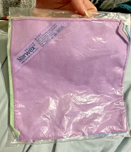 Norwex Make-up Entferner Körpertücher 3er Pack glatt Wildleder wie Mikrofaser lila blau - Bild 1 von 2