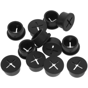 12 Pcs Staubstopfen Kabeldurchführungstülle Desktop-Leitungslochabdeckung - Photo 1/12
