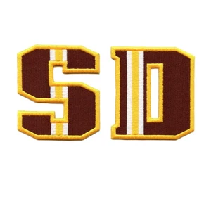 SD San Diego Patch Baseball Fan Letters Embroidered Iron On - Picture 1 of 2