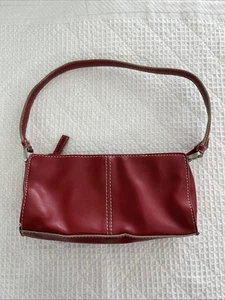 NINE WEST Handbag Small Red All Man-Made Materials Purse 8” X 4” - Picture 1 of 14
