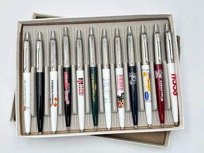 LOTE DE 12 MUESTRAS PUBLICITARIAS PARKER JOTTER VINTAGE AÑOS 90 COLECCIÓN BOLÍGRAFOS Foto 1 de 4