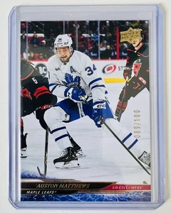 2025 2024-25 Upper Deck UD Exclusives Auston Matthews 089/100 - Picture 1 of 2