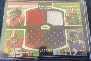 MINT 2011 Topps Prime Quad Jersey Relics GREEN/JONES/COBB/Hankerson/350 #GJCH - Picture 1 of 2