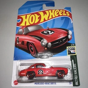 Hot Wheels Retro Racers 3/10- Mercedes-Benz 300 SL 27/250- Long card - Picture 1 of 3