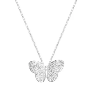 Small Butterfly Collar Necklace For Layering Copper Allergy Resistant Everyday - Picture 1 of 8