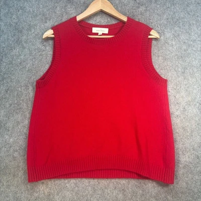 Seasalt Vest Womens Size UK 20 Red Merino Wool Nylon East View Knitted Regular - Image 1 of 4